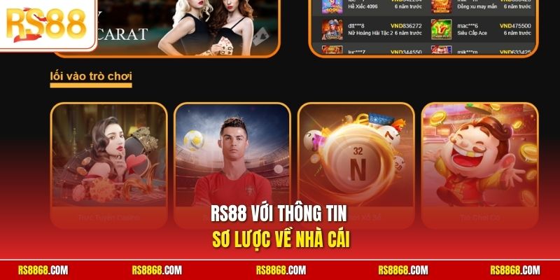 RS88 với thông tin sơ lược về nhà cái